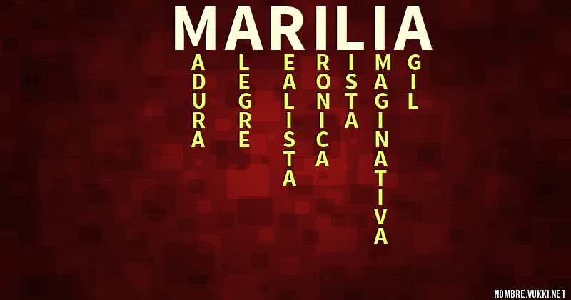 Acróstico marilia