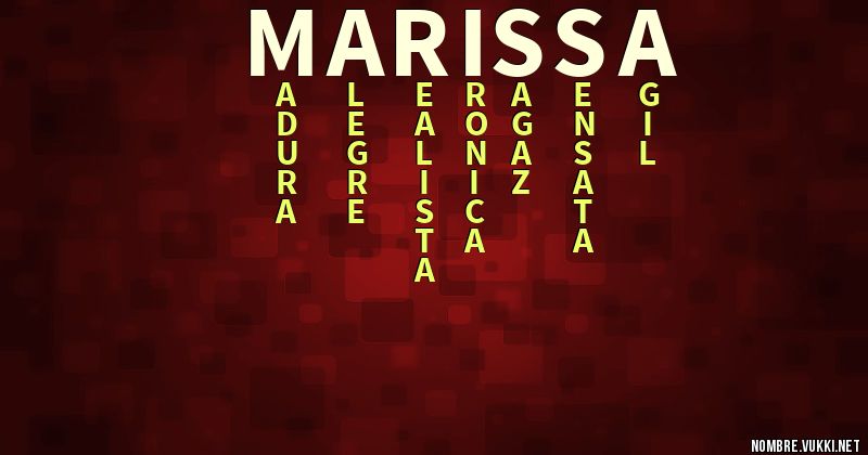 Acróstico marissa