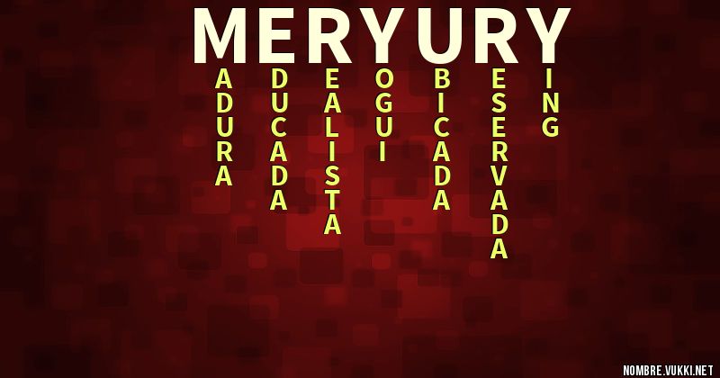 Acróstico meryury