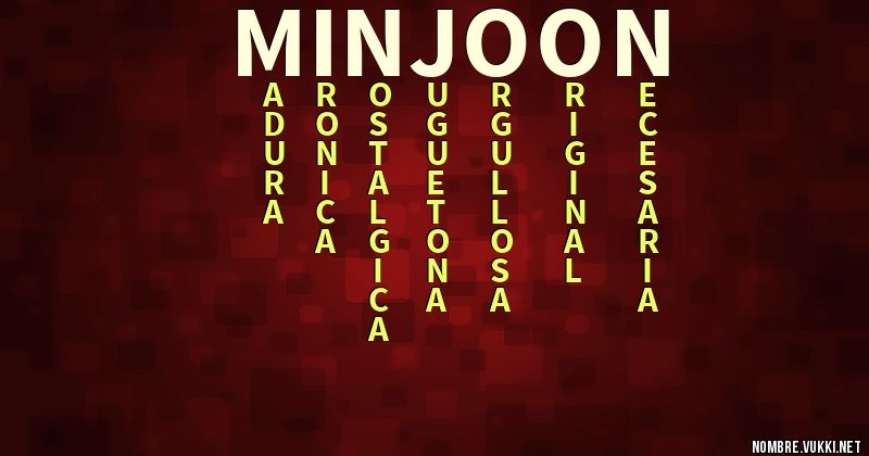 Acróstico minjoon