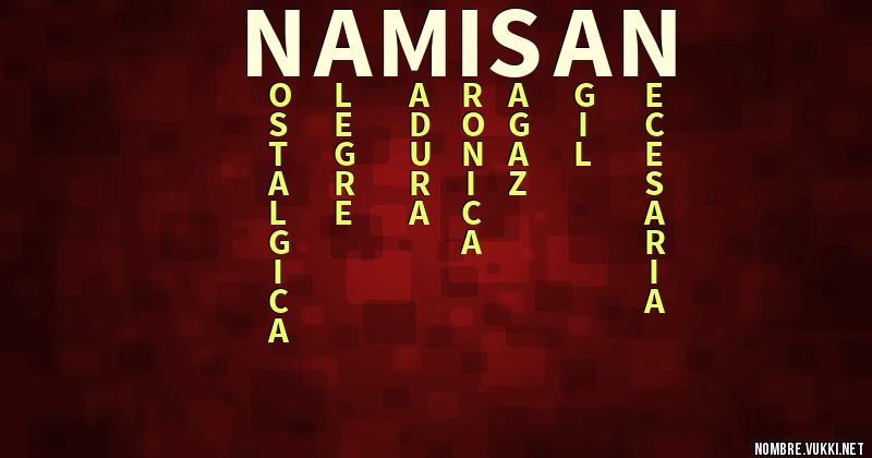Acróstico nami-san