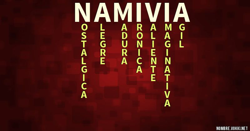 Acróstico namivia