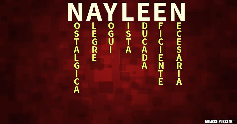 Acróstico nayleen