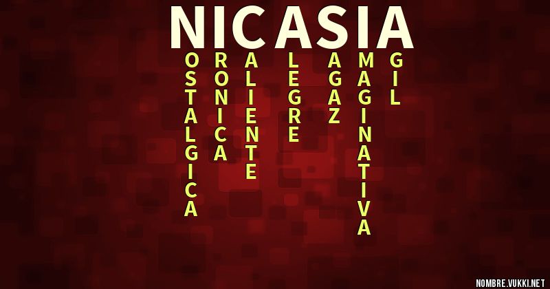 Acróstico nicasia