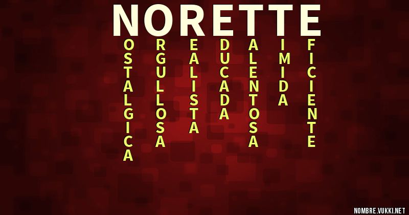 Acróstico norette