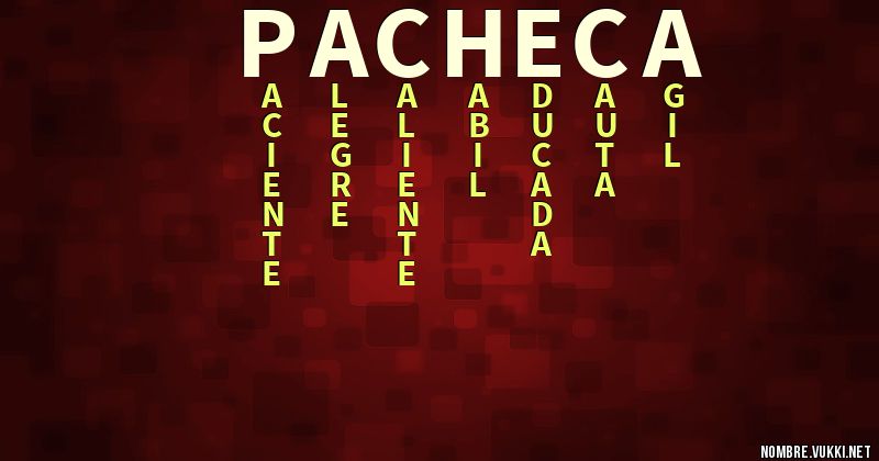 Acróstico pacheca