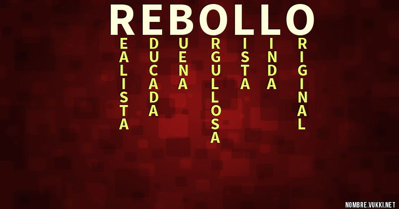 Acróstico rebollo