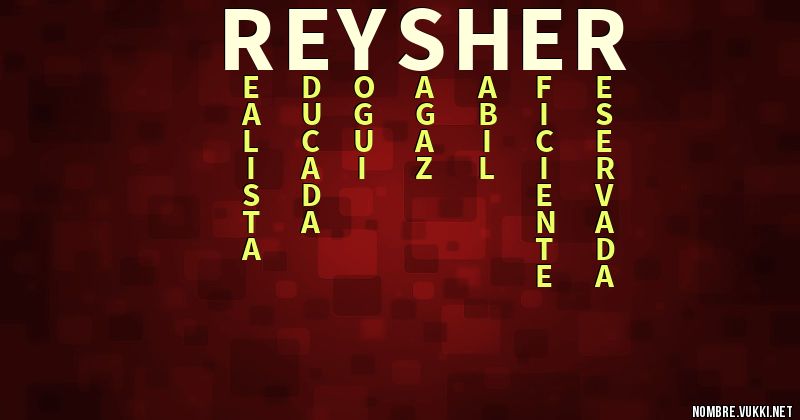 Acróstico reysher