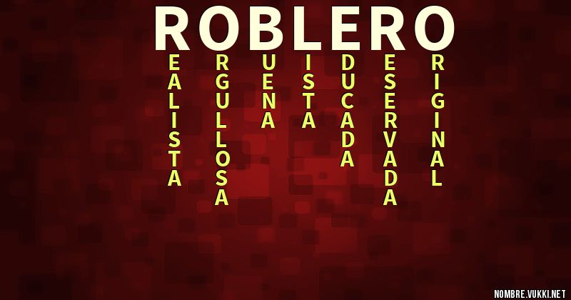 Acróstico roblero