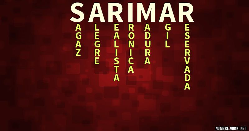 Acróstico sarimar