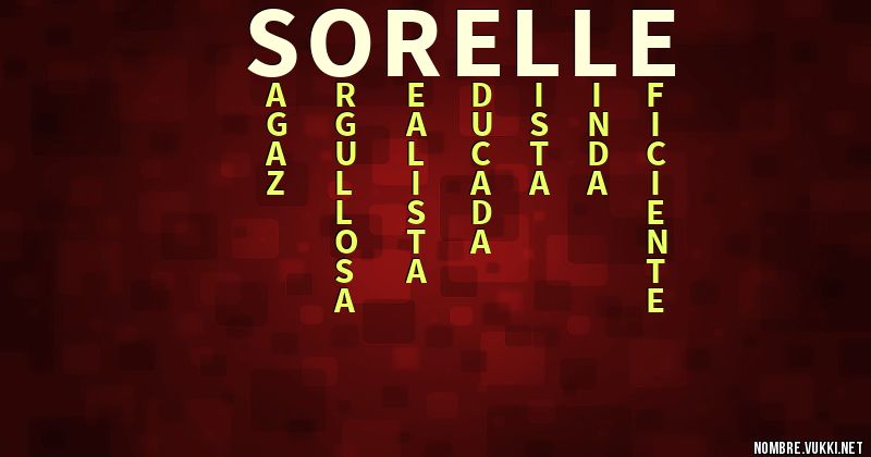 Acróstico sorelle