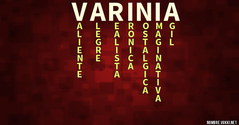 Acróstico varinia