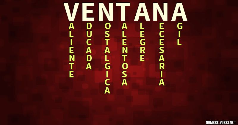 Acróstico ventana