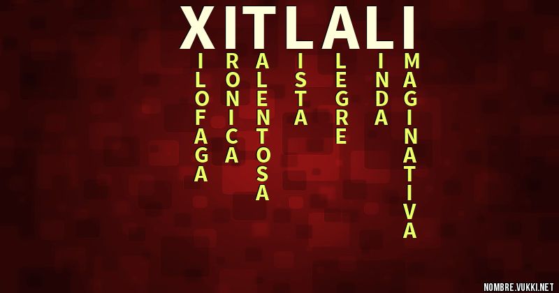 Acróstico xitlali