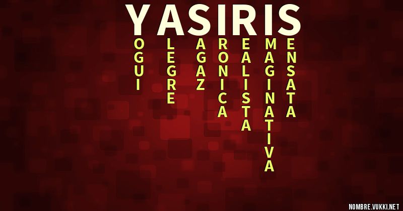 Acróstico yasiris