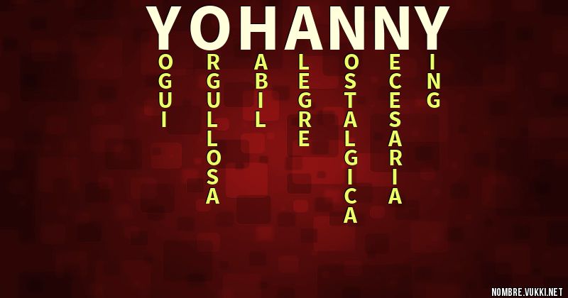Acróstico yohanny