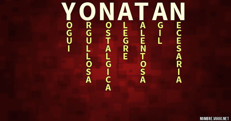 Acróstico yonatan