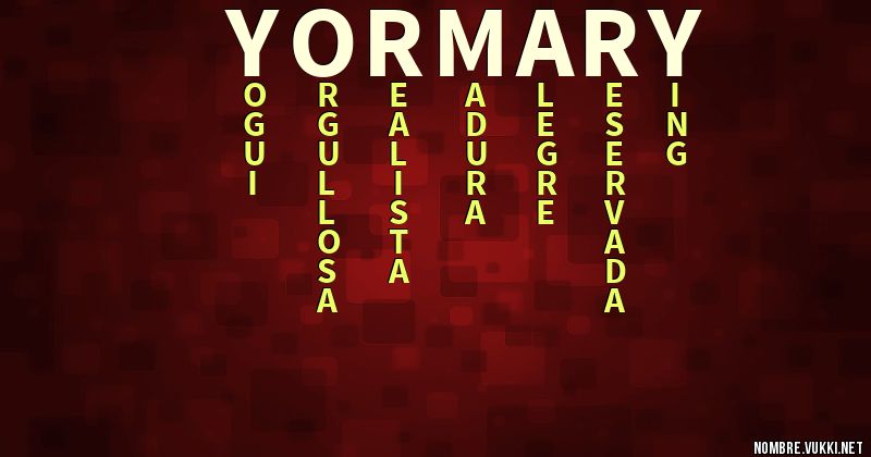 Acróstico yormary