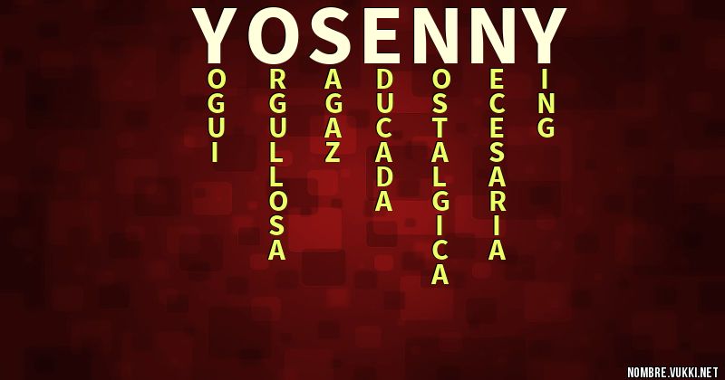 Acróstico yosenny