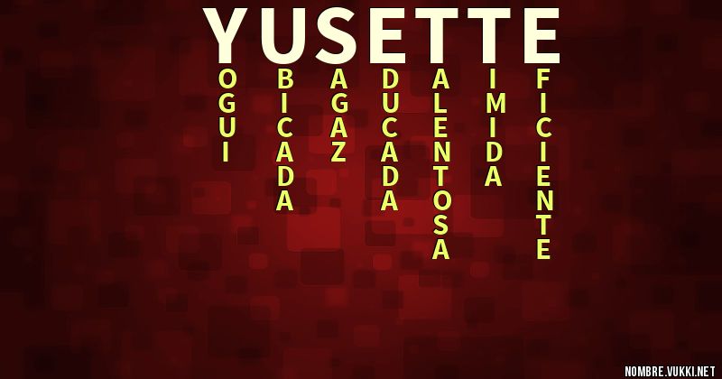Acróstico yusette
