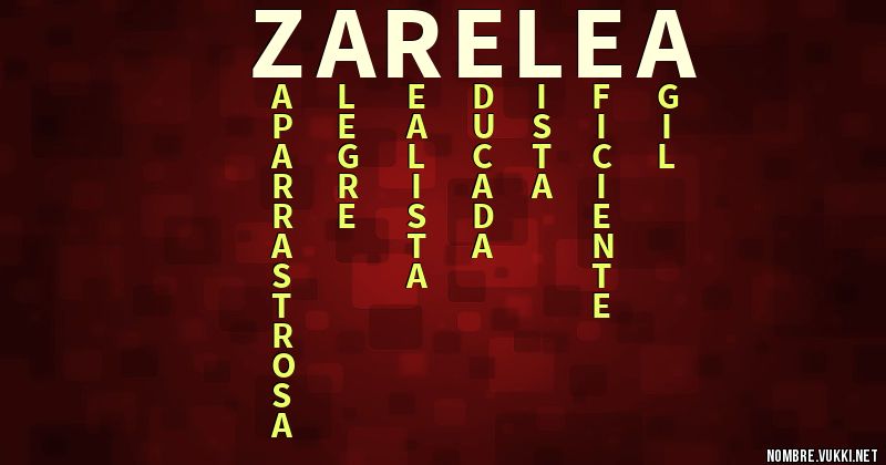 Acróstico zarelea