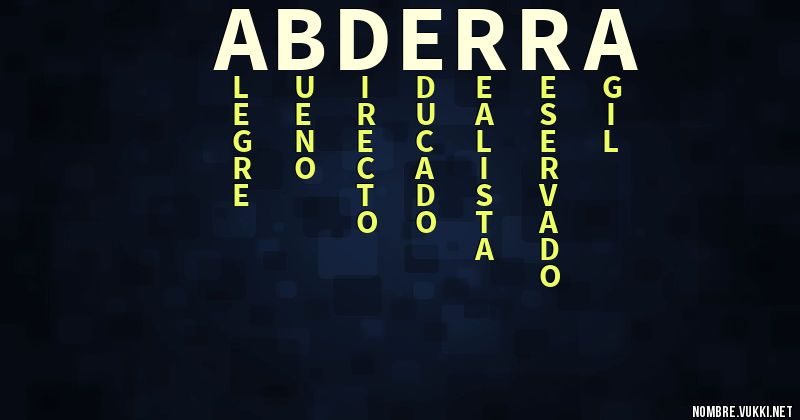 Acróstico abderra