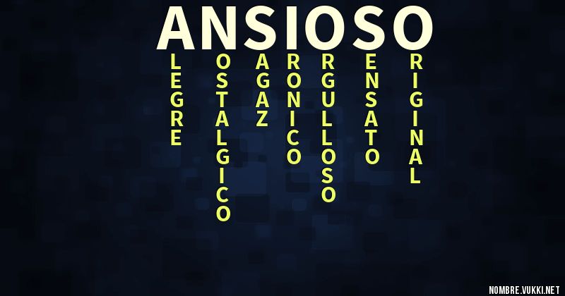 Acróstico ansioso