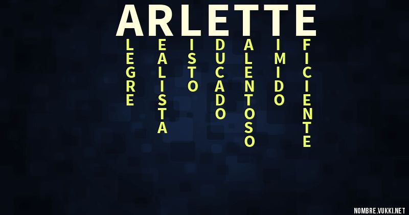 Acróstico arlette