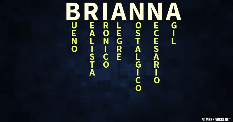Acróstico brianna