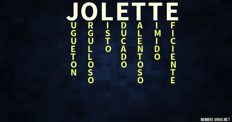 Acróstico jolette