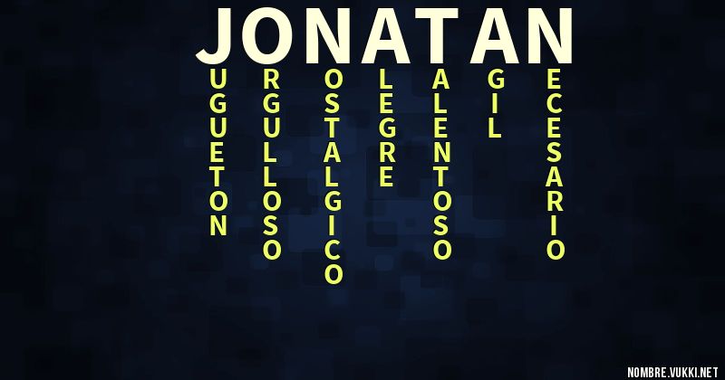 Acróstico jonatan