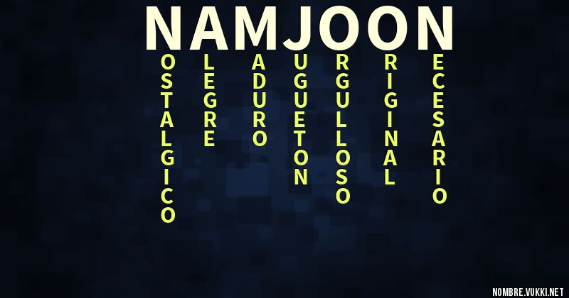 Acróstico namjoon