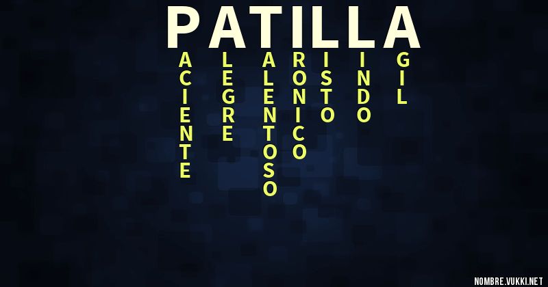 Acróstico patilla