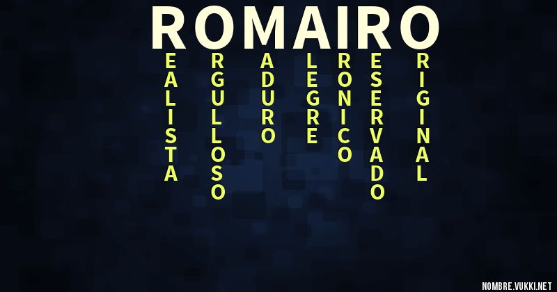 Acróstico romairo