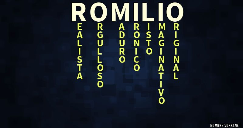 Acróstico romilio