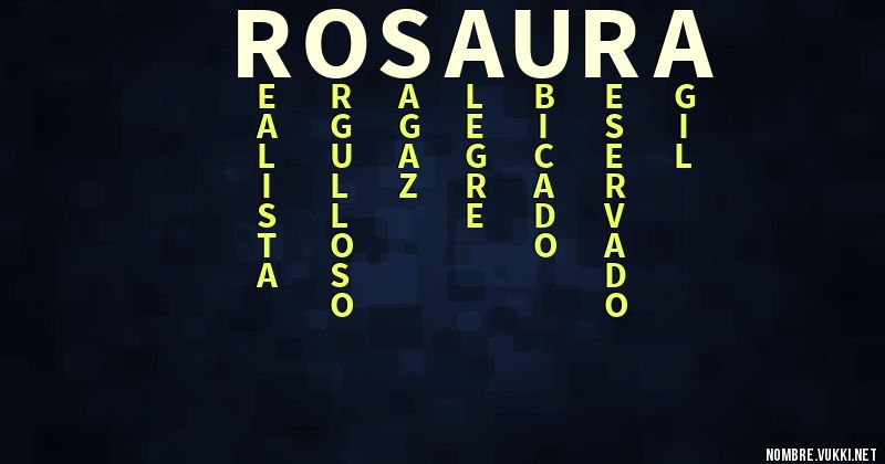 Acróstico rosaura