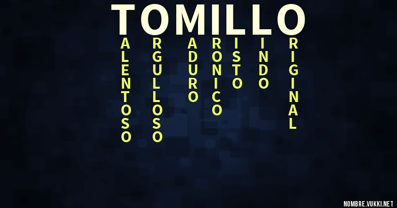 Acróstico tomillo