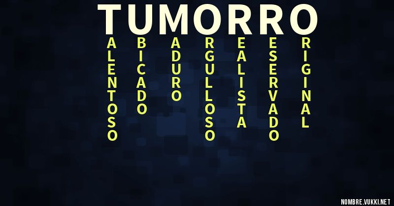 Acróstico tumorro