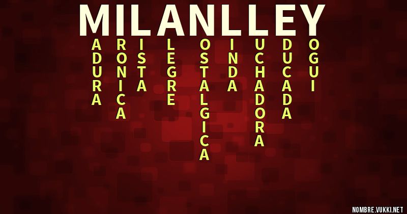 Acróstico milanlley