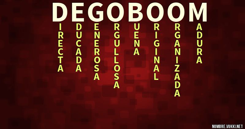 Acróstico degoboom