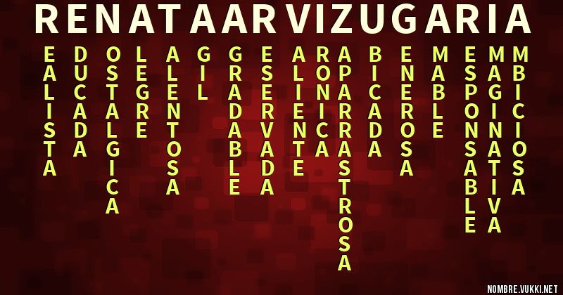 Acróstico renata arvizu garía