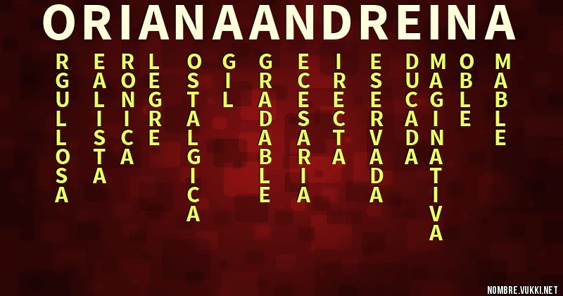 Acróstico oriana andreina