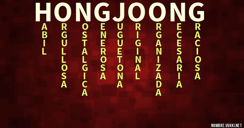 Acróstico hongjoong
