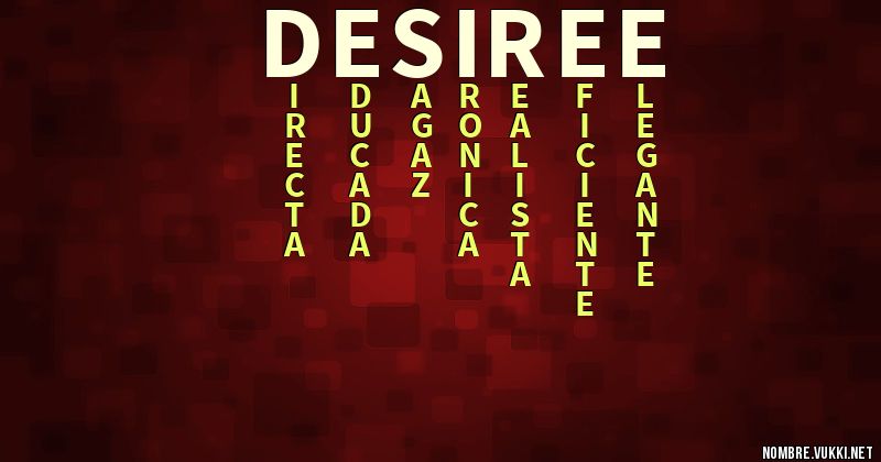 Qu Significa Desiree