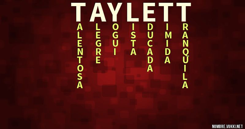 Acróstico taylett
