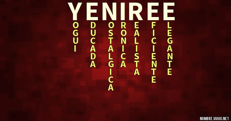 Acróstico yeniree