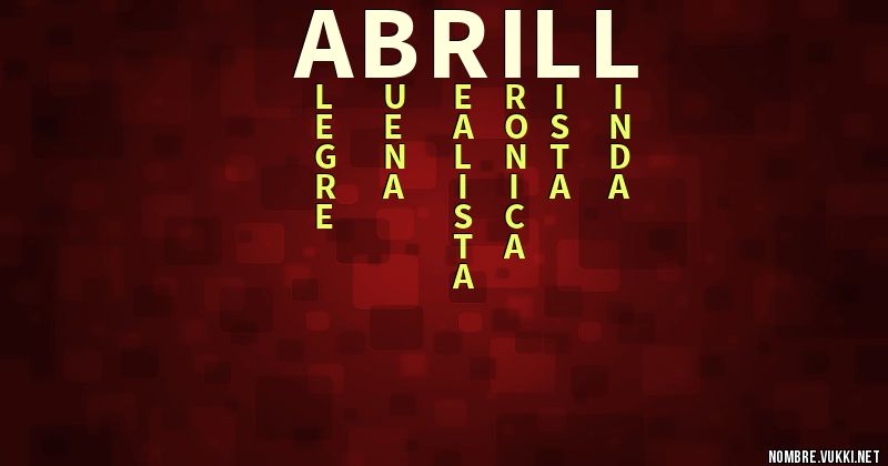 Acróstico abrill
