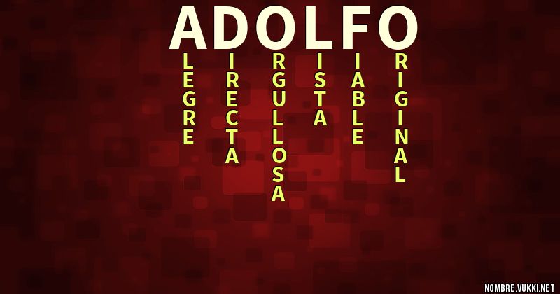 Acróstico adolfo