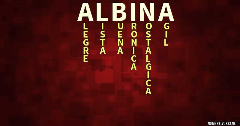 Acróstico albina