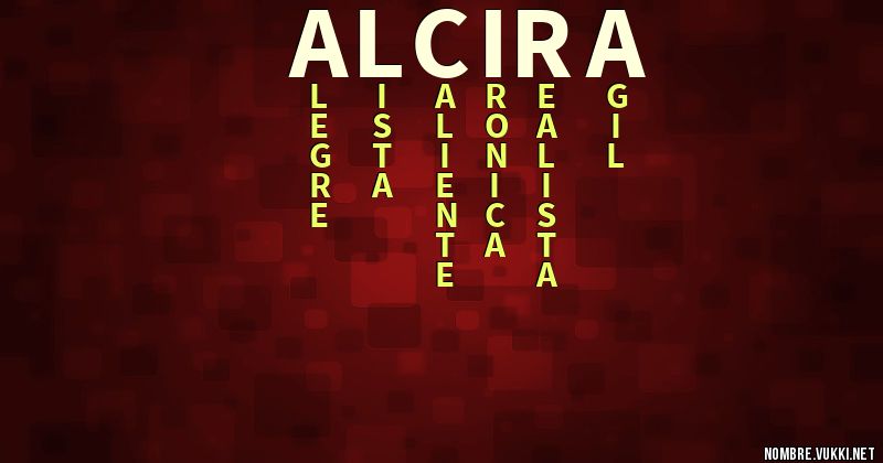 Acróstico alcira